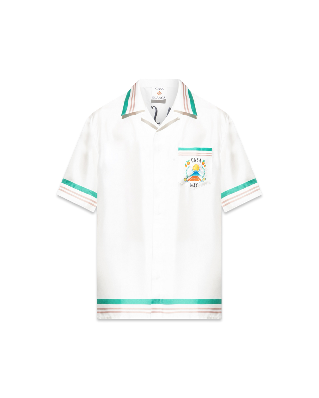 Casablanca Casa Way Short Sleeve Silk Shirt
