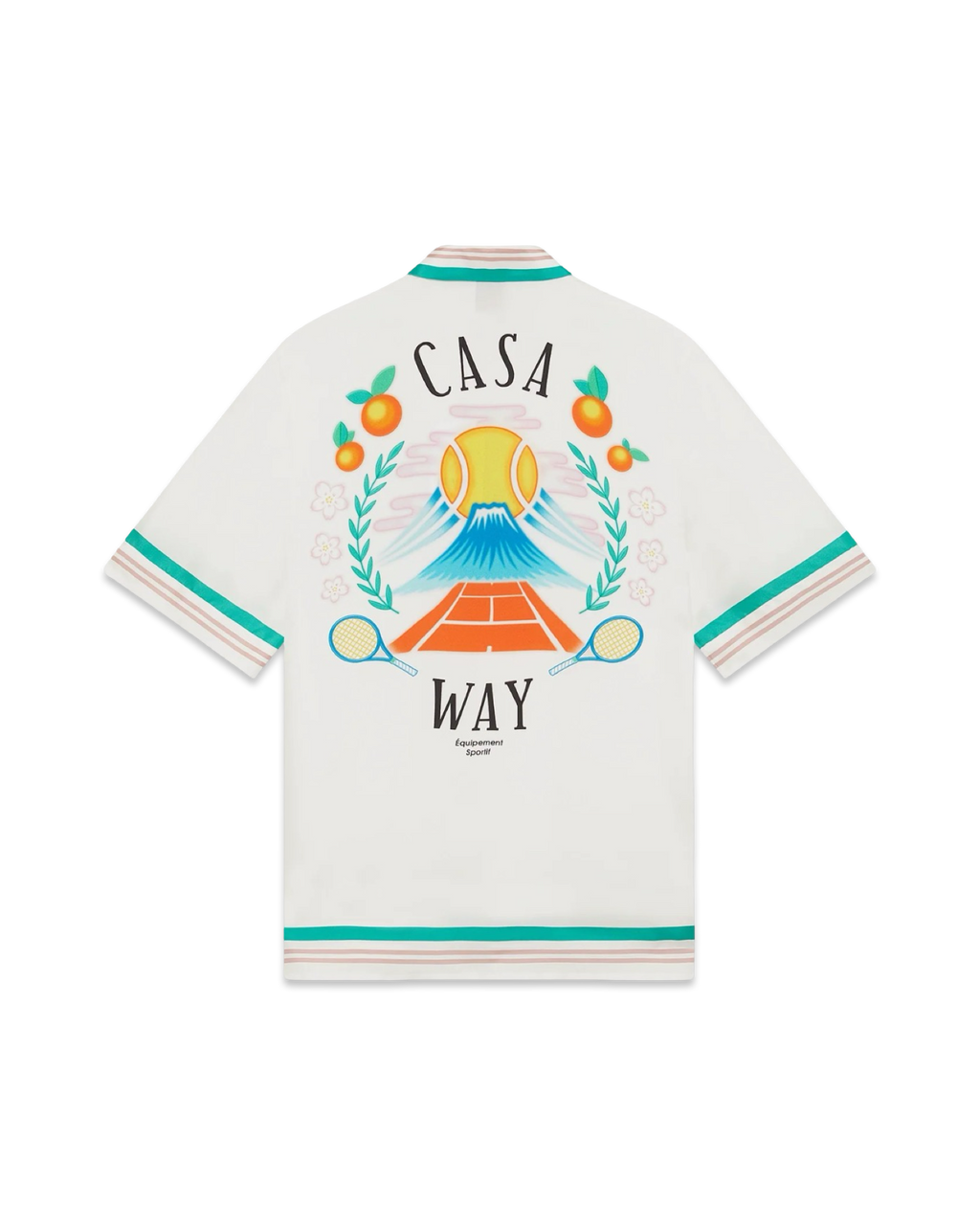 Casablanca Casa Way Short Sleeve Silk Shirt