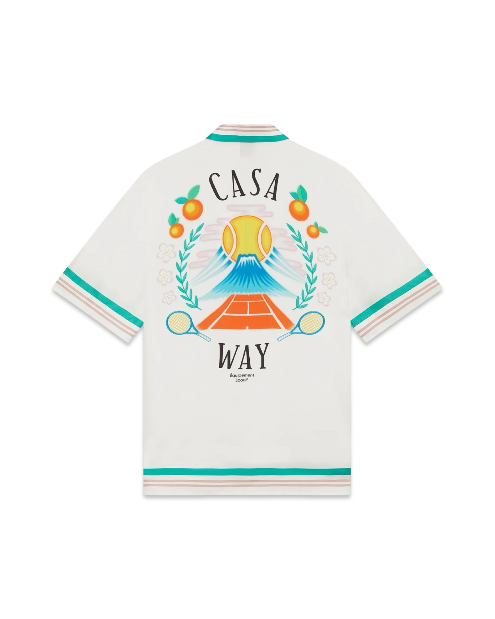 Casablanca Casa Way Short Sleeve Silk Shirt