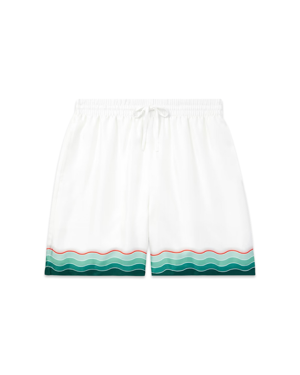 Casablanca Montagne Ondulée Silk Shorts