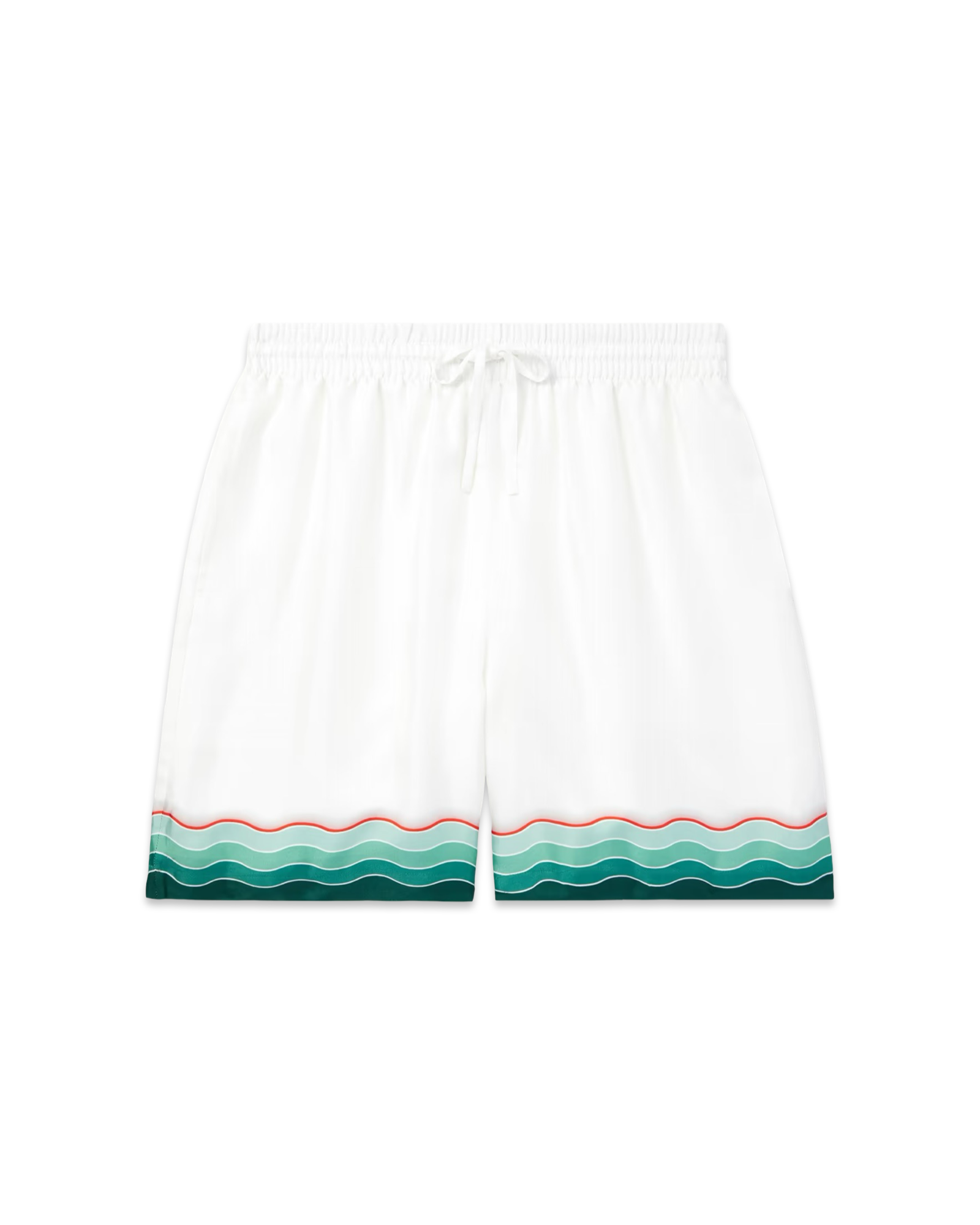 Casablanca Montagne Ondulée Silk Shorts