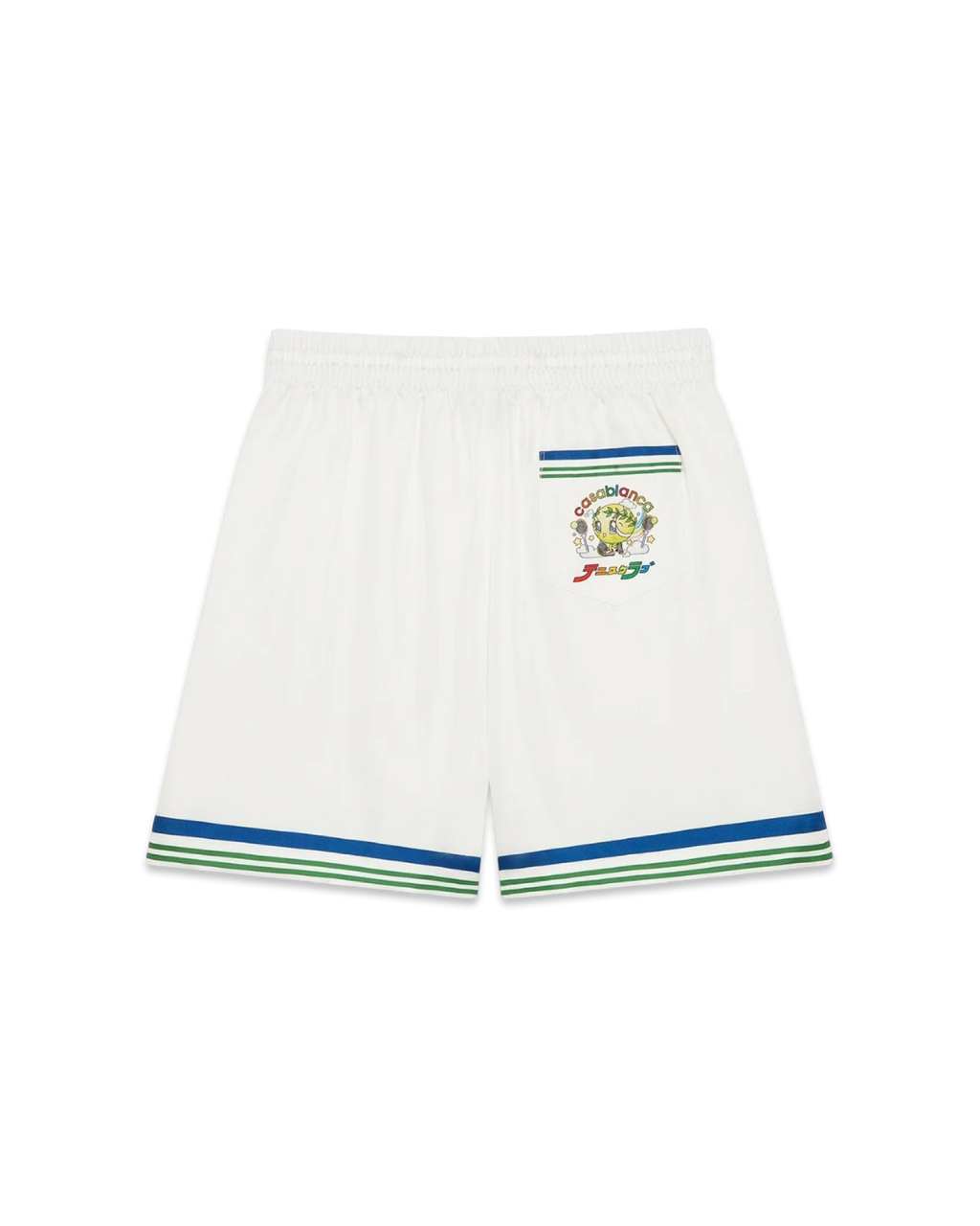 Casablanca Tennis Club Icon Silk Twill Shorts