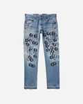 Gallery Dept. Super G Straight-Leg Logo-Appliquéd Distressed Jeans