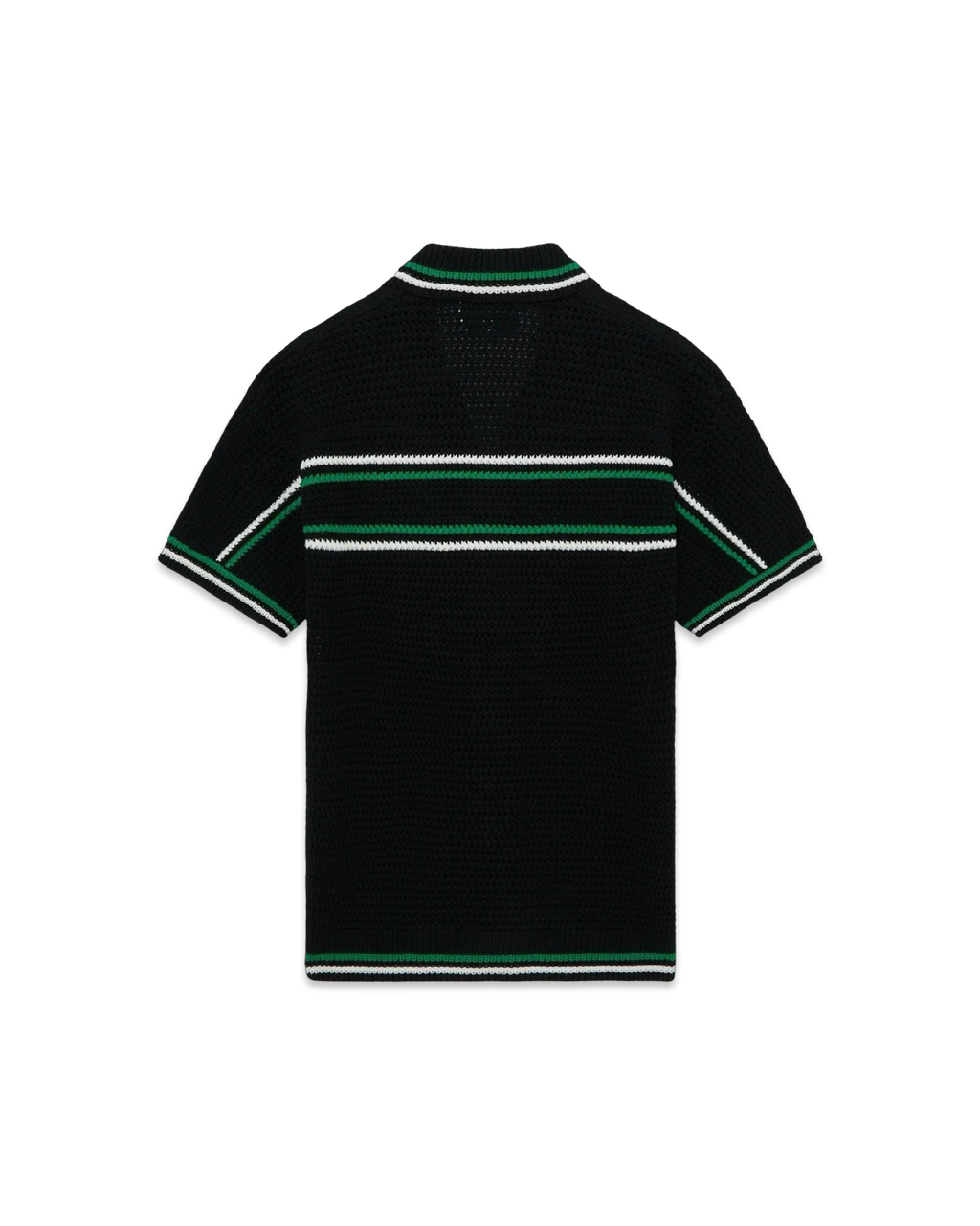 Casablanca Tennis Short Sleeve Crochet Shirt