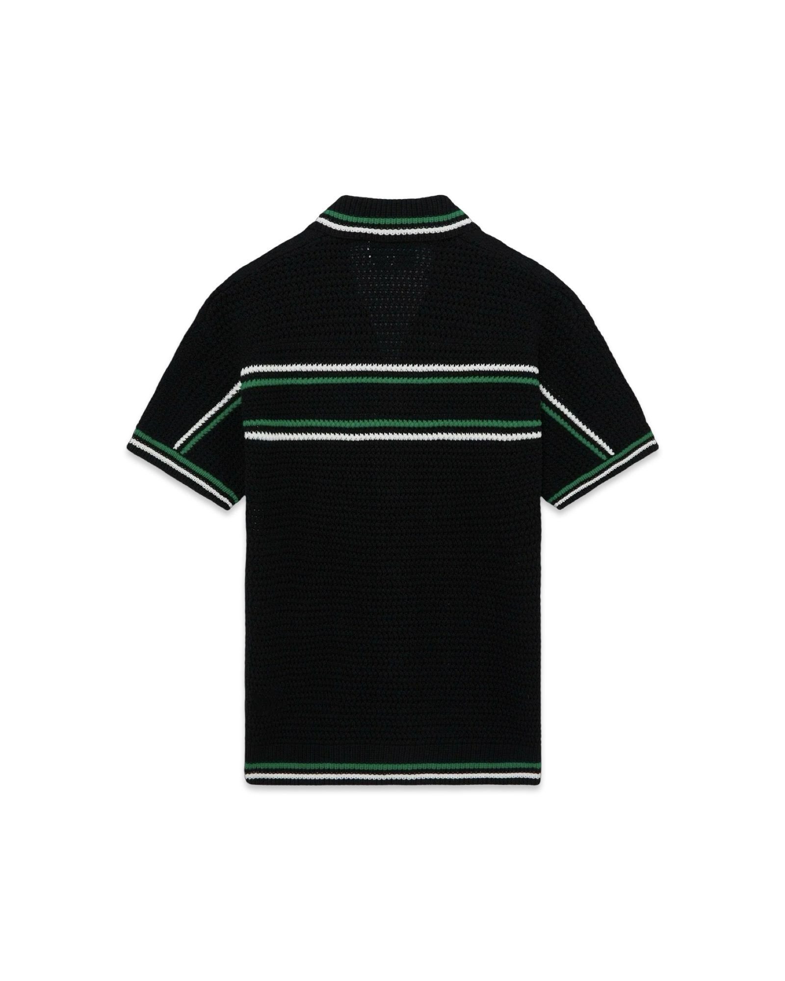 Casablanca Tennis Short Sleeve Crochet Shirt