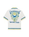 Casablanca Tennis Club Short Sleeve Silk Shirt