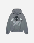 Broken Planet Market Hoodie 'Falling Stars' - Dark Grey