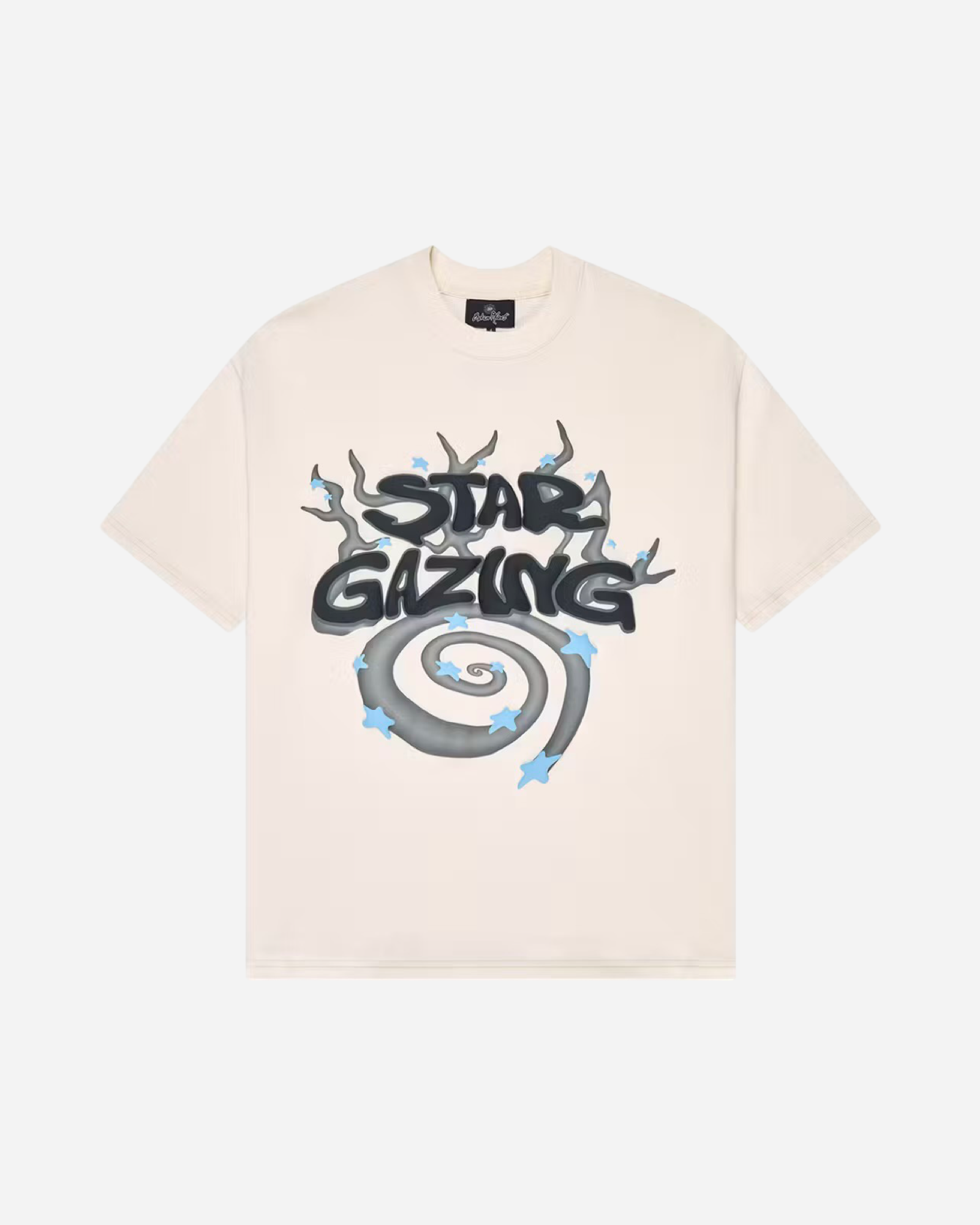 Broken Planet Market T-Shirt 'Stargazing' - Vanilla White