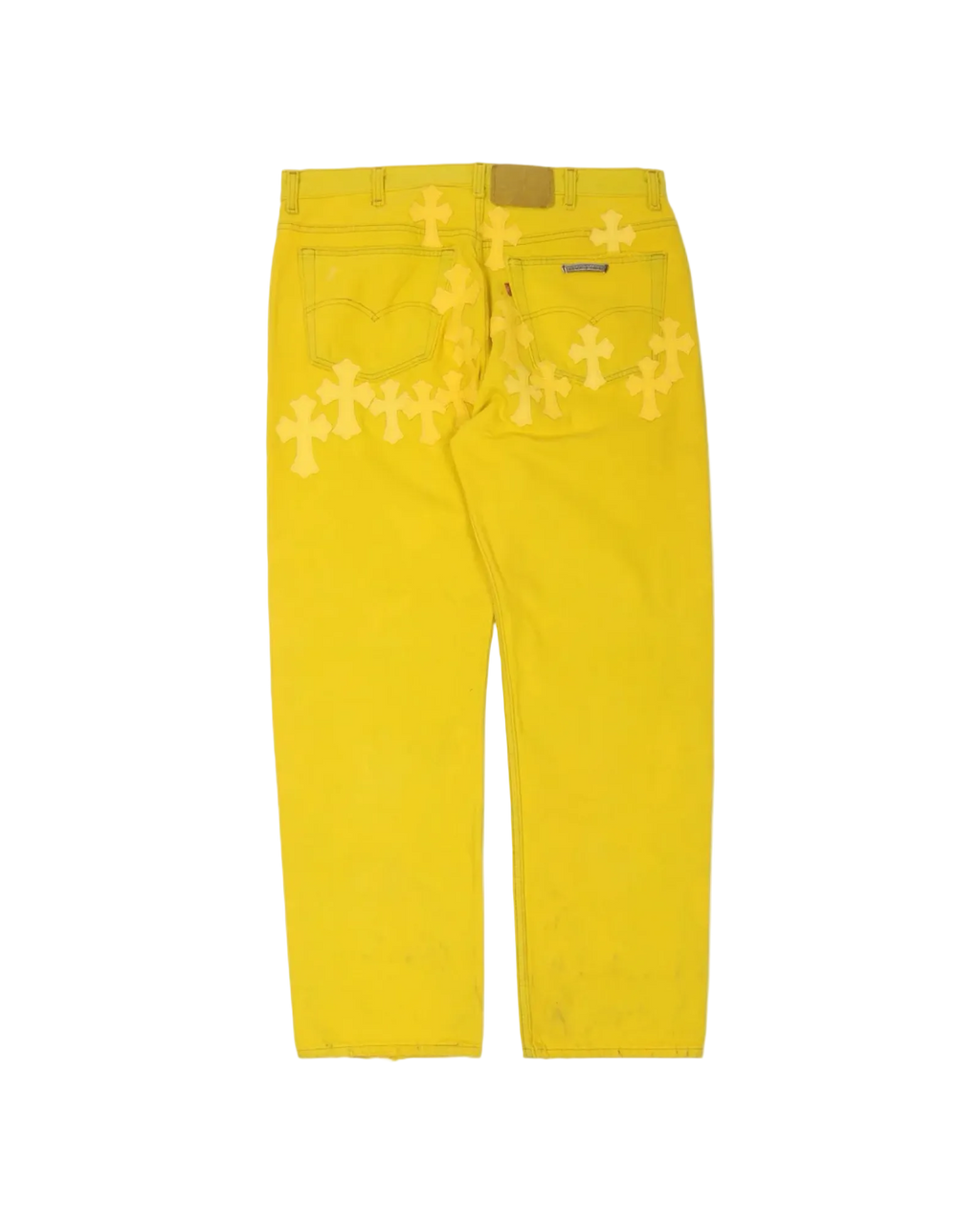 Chrome Hearts Paris Exclusive Levi's Cross Patch Denim 'Yellow'