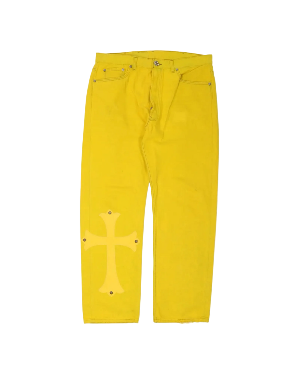 Chrome Hearts Paris Exclusive Levi's Cross Patch Denim 'Yellow'