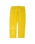 Chrome Hearts Paris Exclusive Levi's Cross Patch Denim 'Yellow'