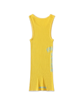 Chrome Hearts Yellow T-Bar Script Rib Tank Top