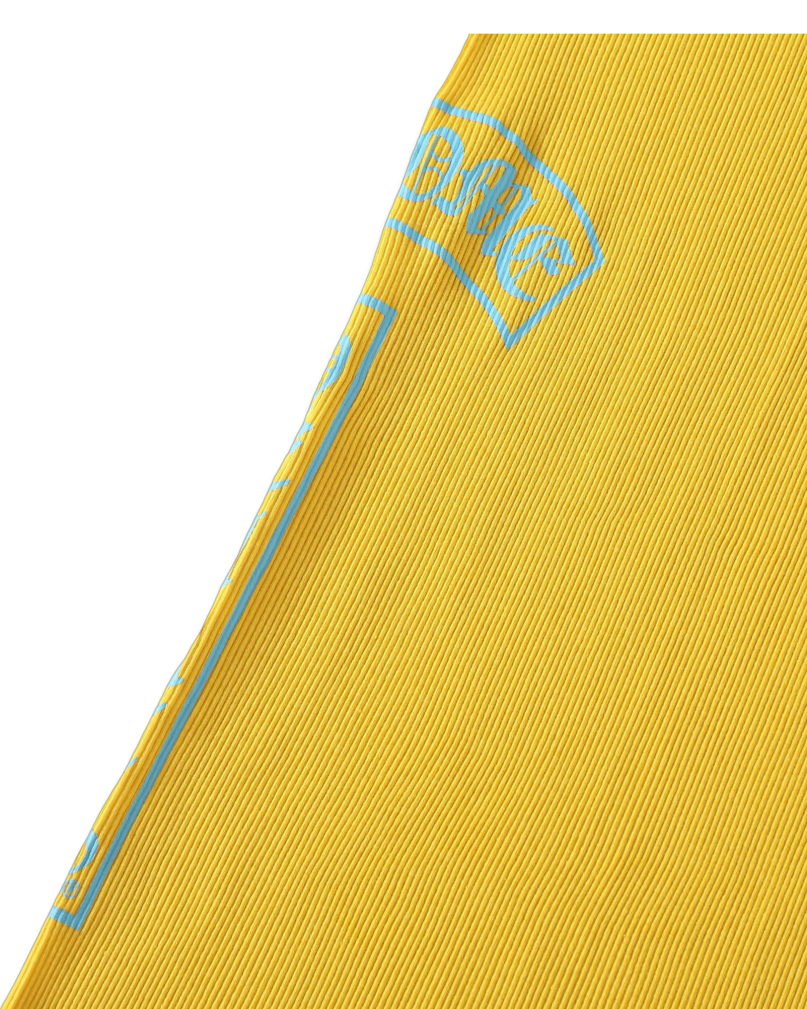 Chrome Hearts Yellow T-Bar Script Rib Tank Top
