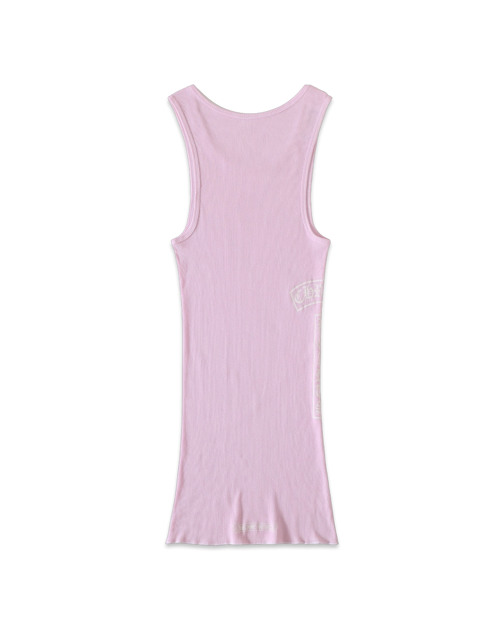 Chrome Hearts Pink T-Bar Script Rib Tank Top
