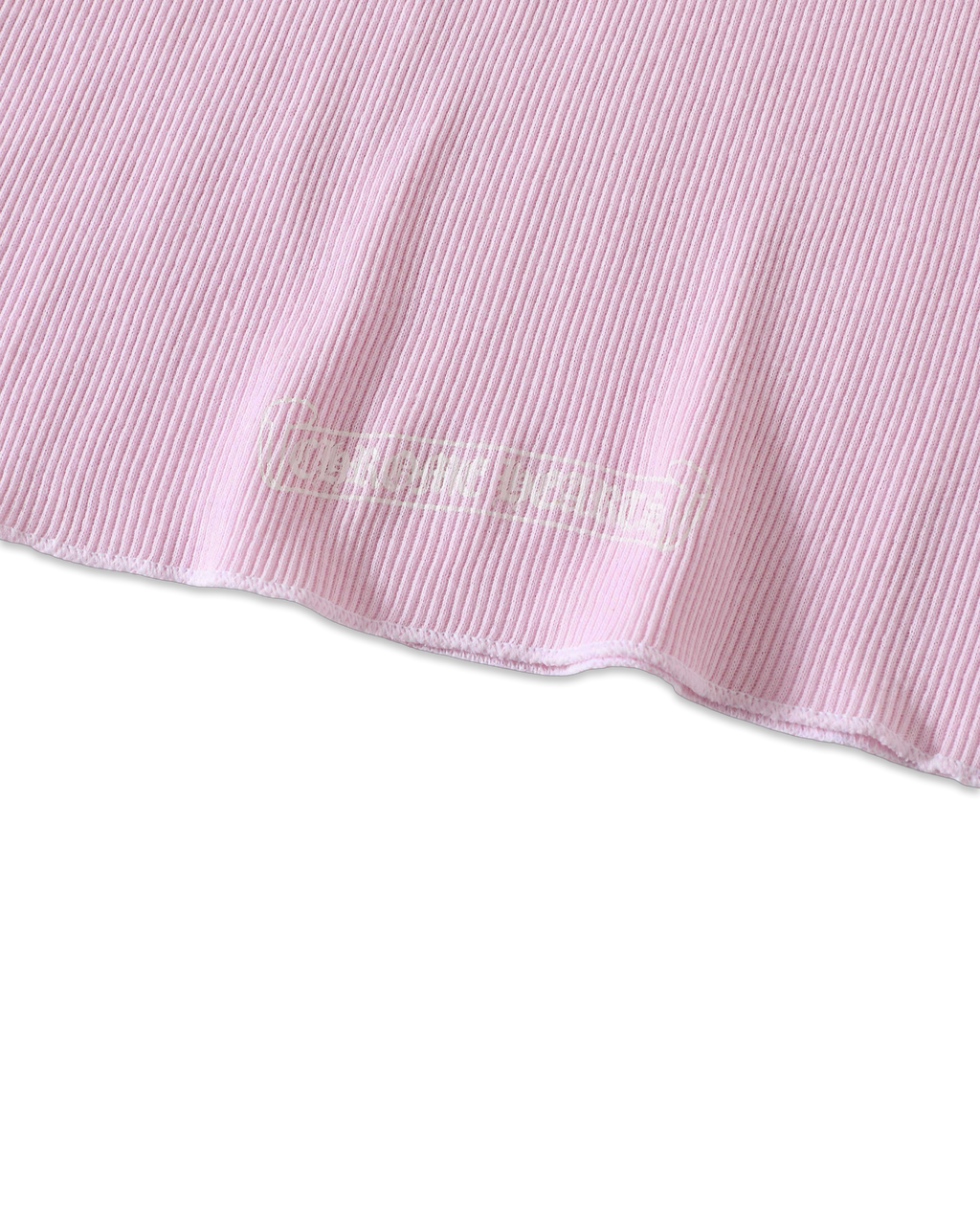 Chrome Hearts Pink T-Bar Script Rib Tank Top