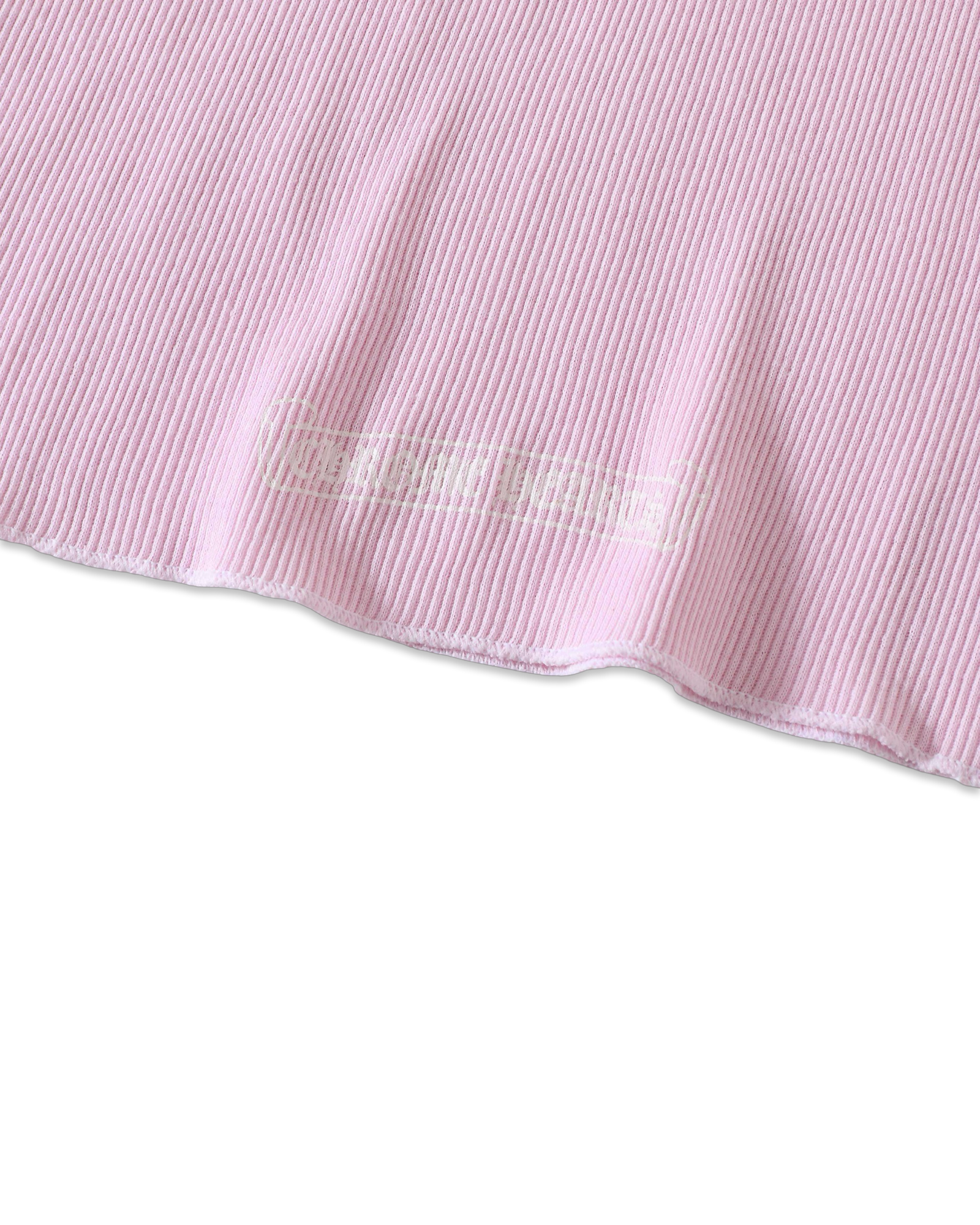 Chrome Hearts Pink T-Bar Script Rib Tank Top