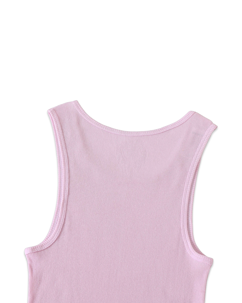 Chrome Hearts Pink T-Bar Script Rib Tank Top