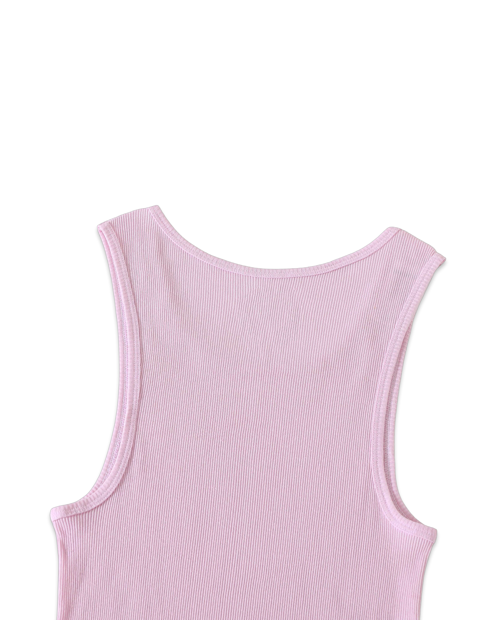 Chrome Hearts Pink T-Bar Script Rib Tank Top