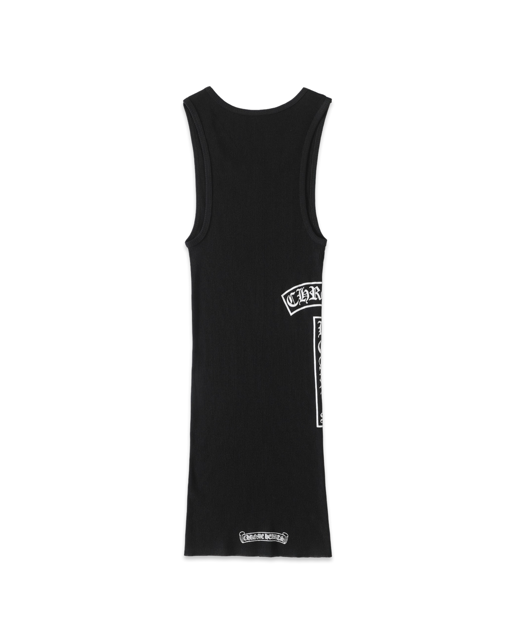 Chrome Hearts Black T-Bar Script Rib Tank Top