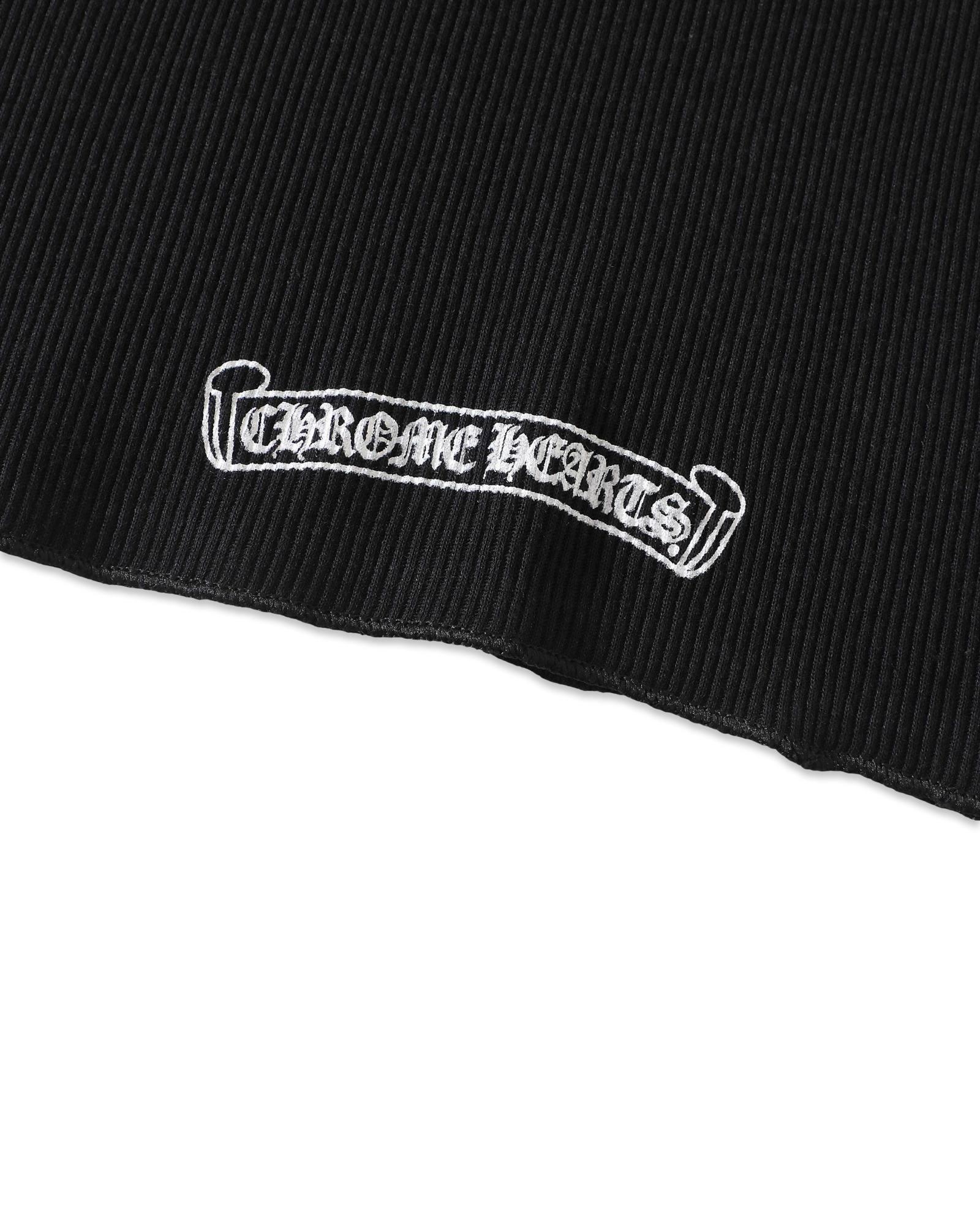 Chrome Hearts Black T-Bar Script Rib Tank Top