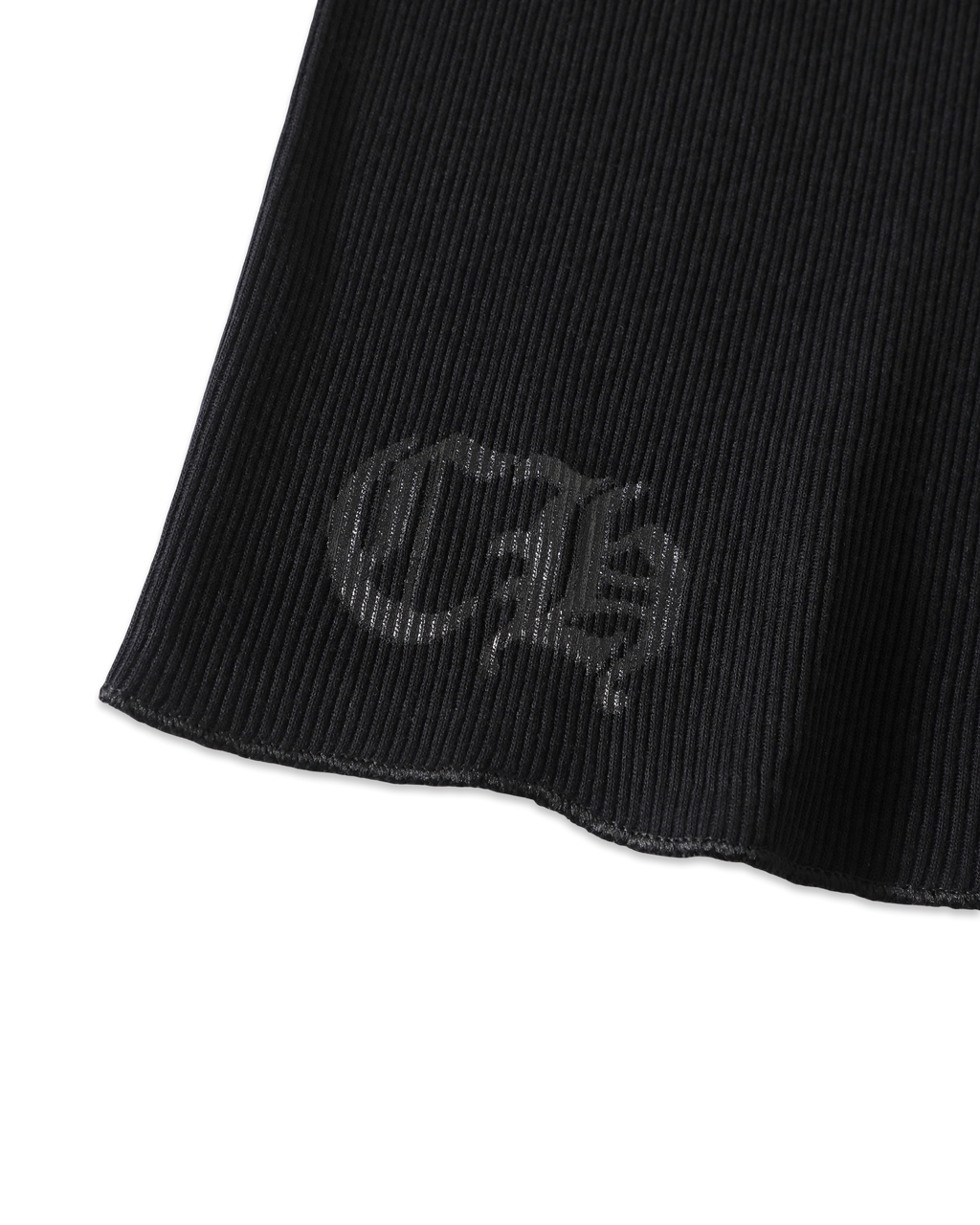 Chrome Hearts Black T-Bar Script Rib Tank Top