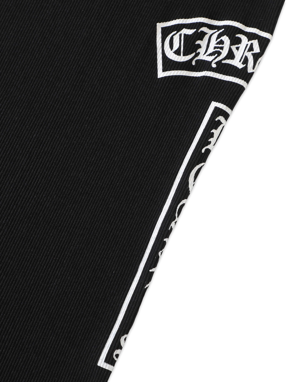 Chrome Hearts Black T-Bar Script Rib Tank Top