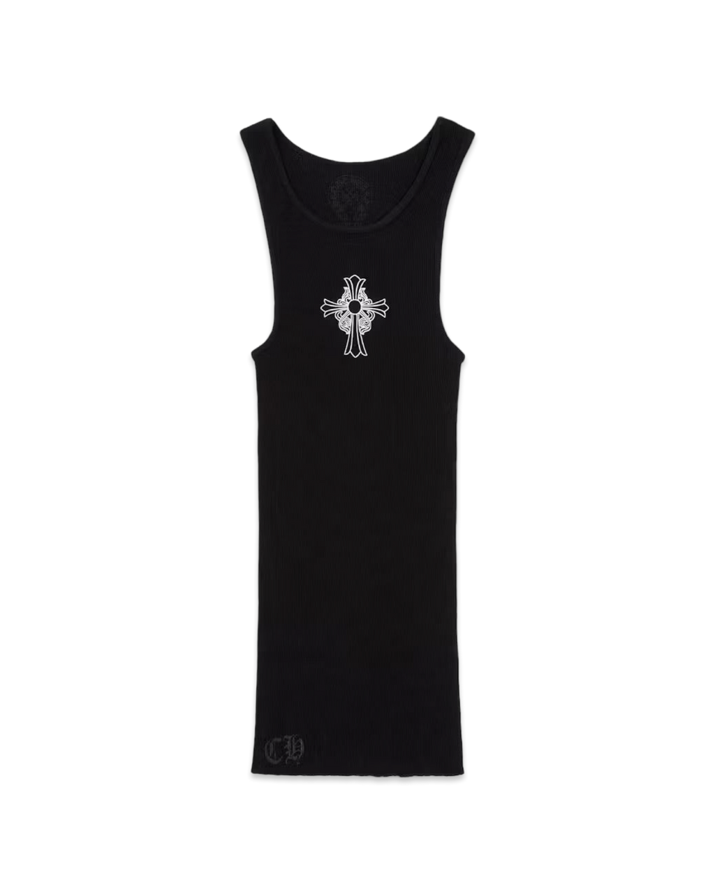 Chrome Hearts Black Hairy Cross tank top