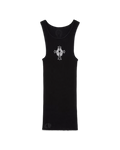 Chrome Hearts Black Hairy Cross tank top