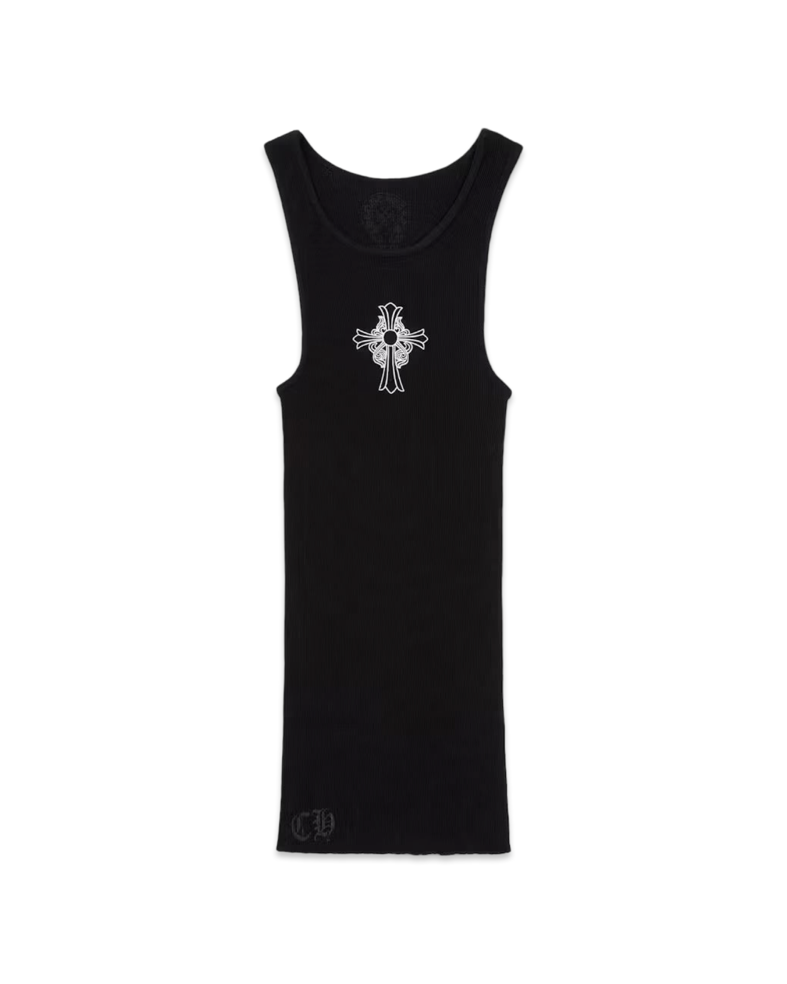 Chrome Hearts Black Hairy Cross tank top