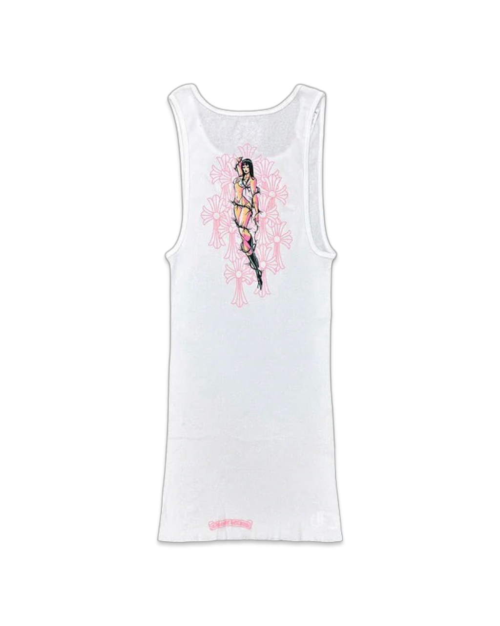 Chrome Hearts x Deadly Doll Tank Top White/Pink