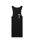 Chrome Hearts Cross T-Bar Black Rib Tank Top