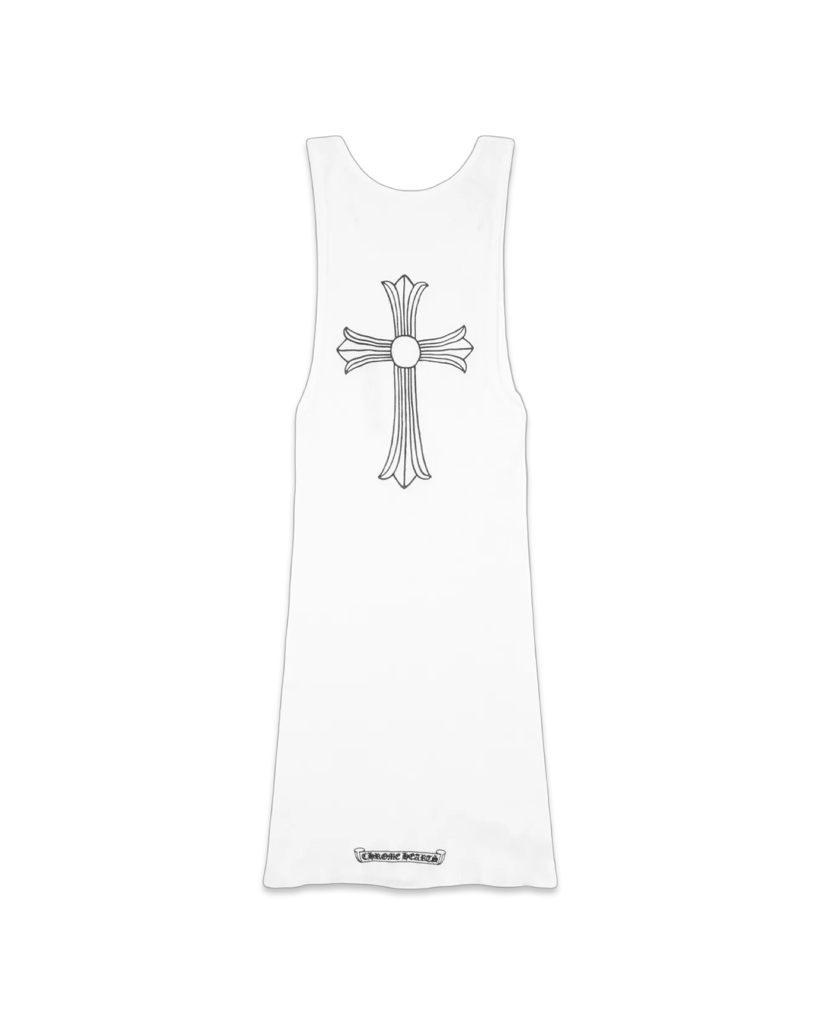 Chrome Hearts Cross T-Bar White Rib Tank Top