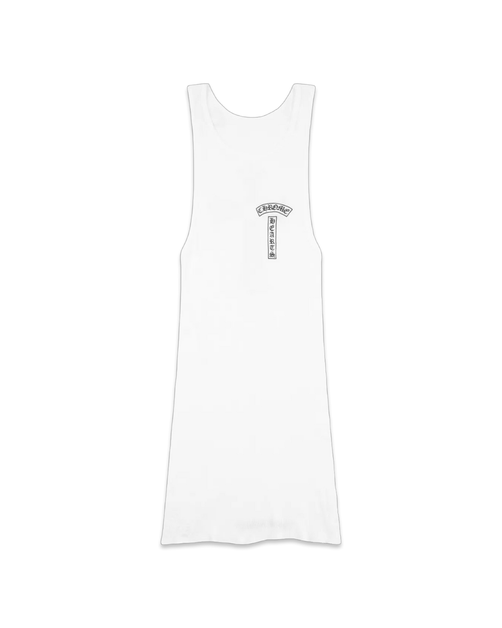 Chrome Hearts Cross T-Bar White Rib Tank Top