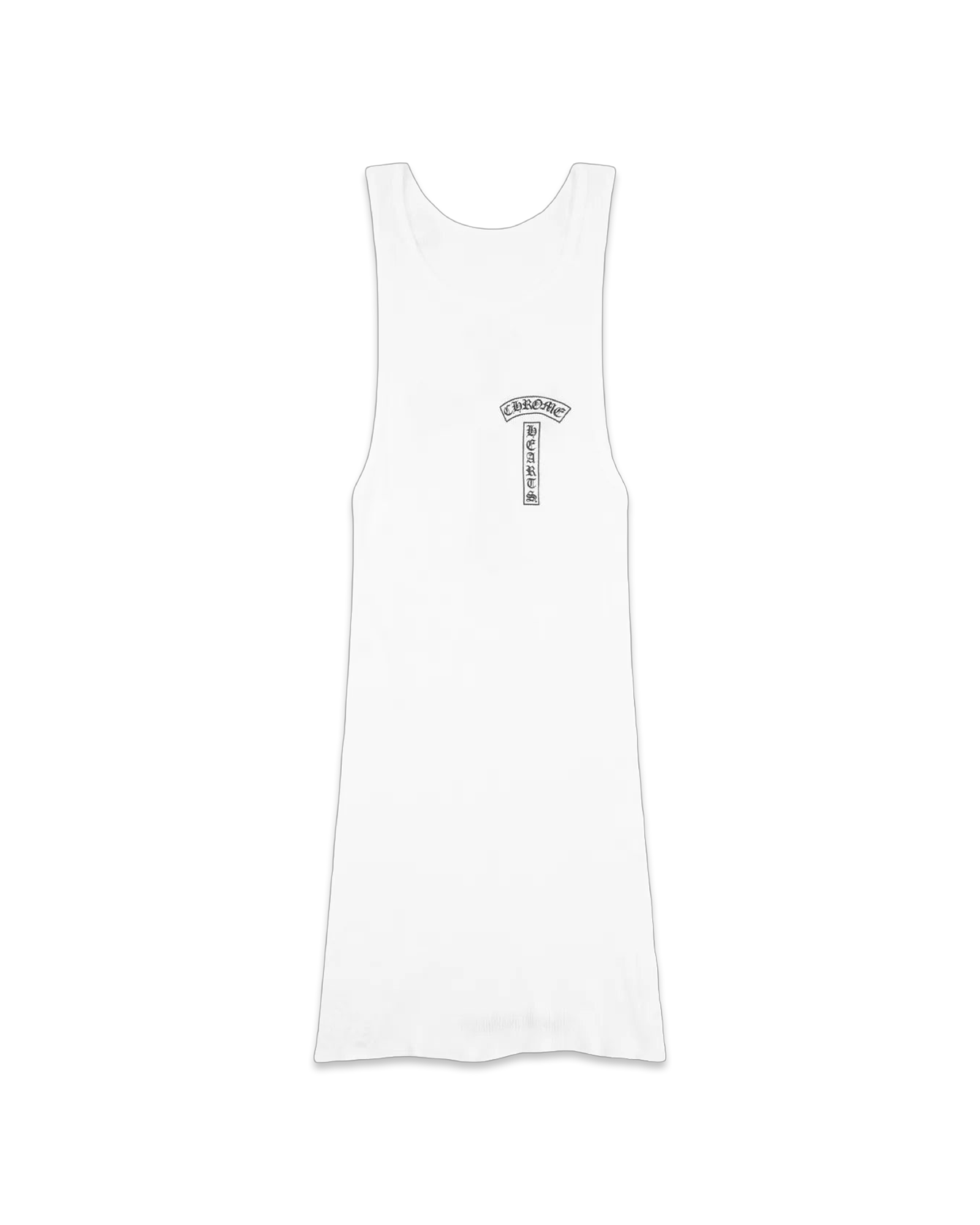 Chrome Hearts Cross T-Bar White Rib Tank Top