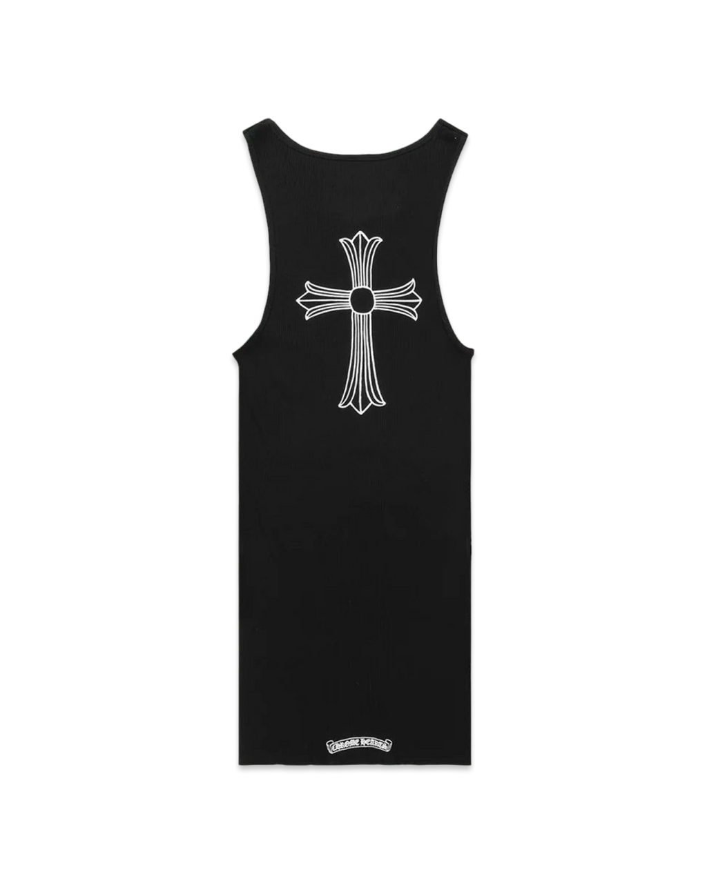Chrome Hearts Cross T-Bar Black Rib Tank Top