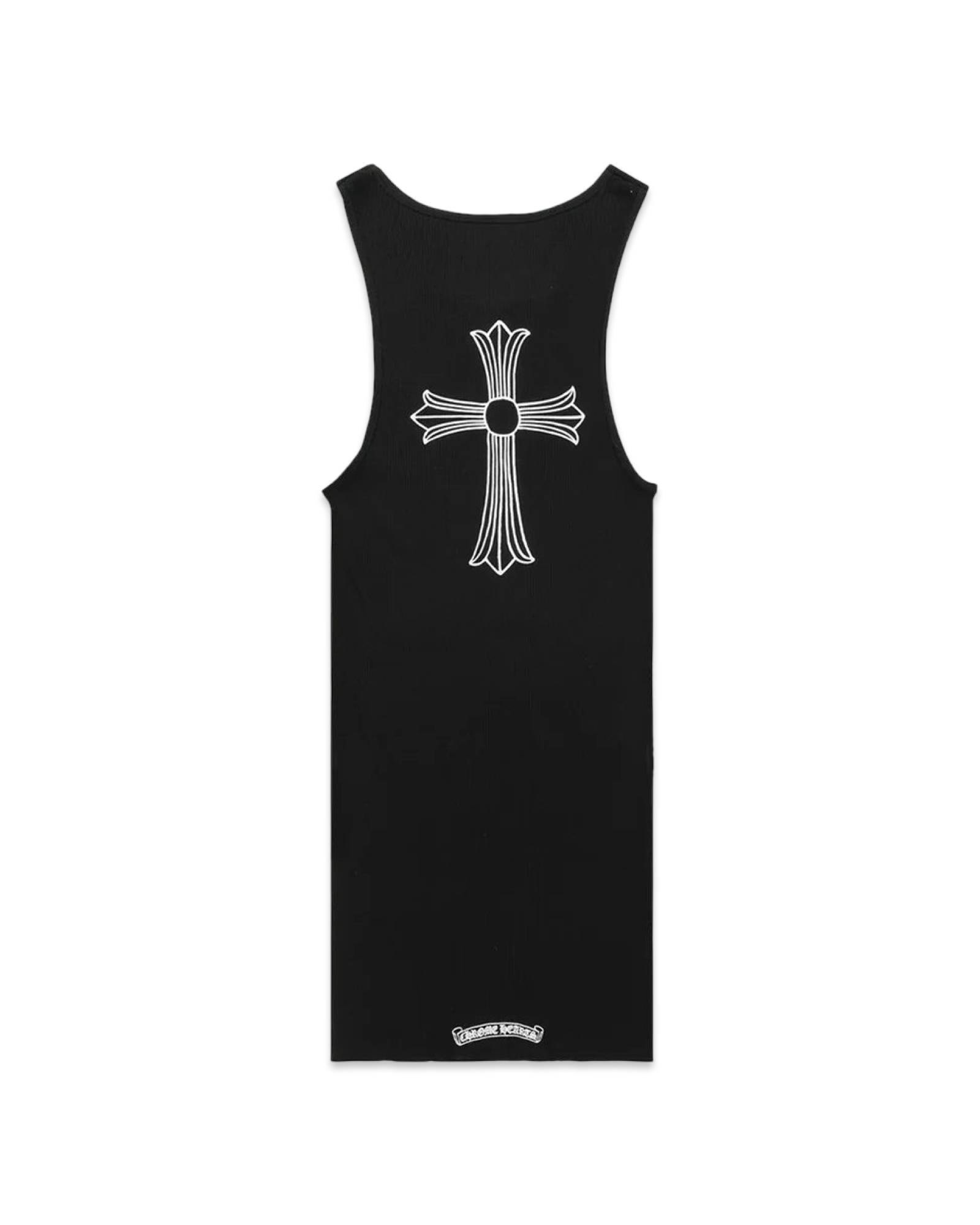 Chrome Hearts Cross T-Bar Black Rib Tank Top