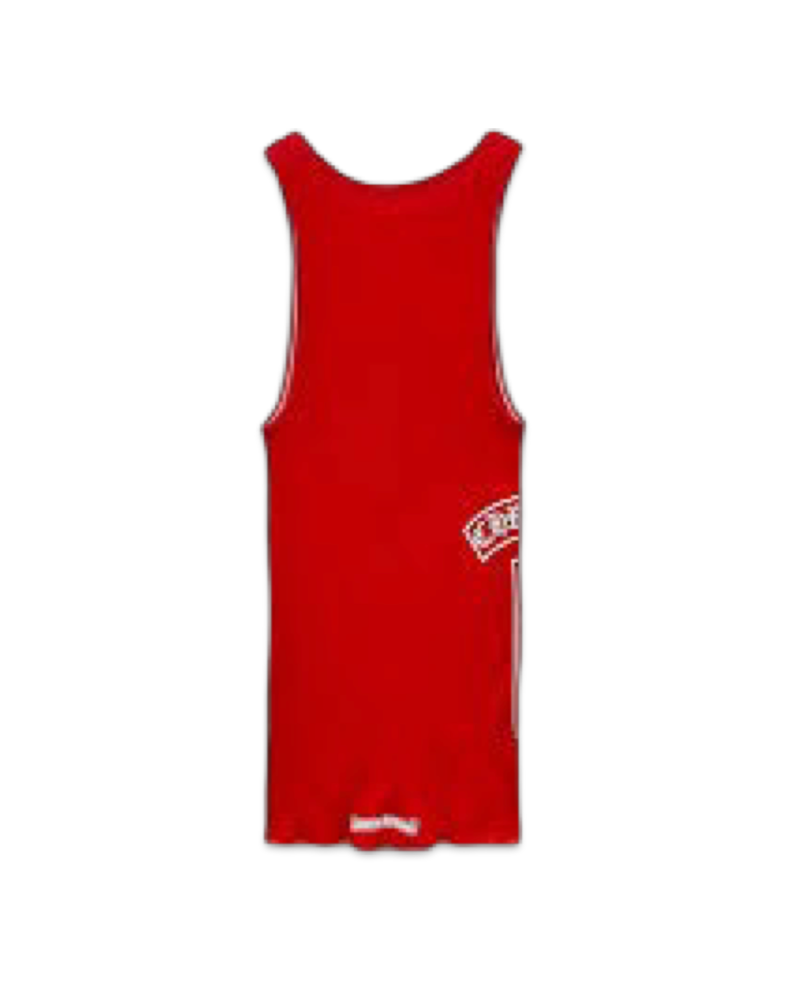 Chrome Hearts Red T-Bar Script Rib Tank Top