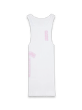 Chrome Hearts T-Bar Script Rib Tank Top White/Pink