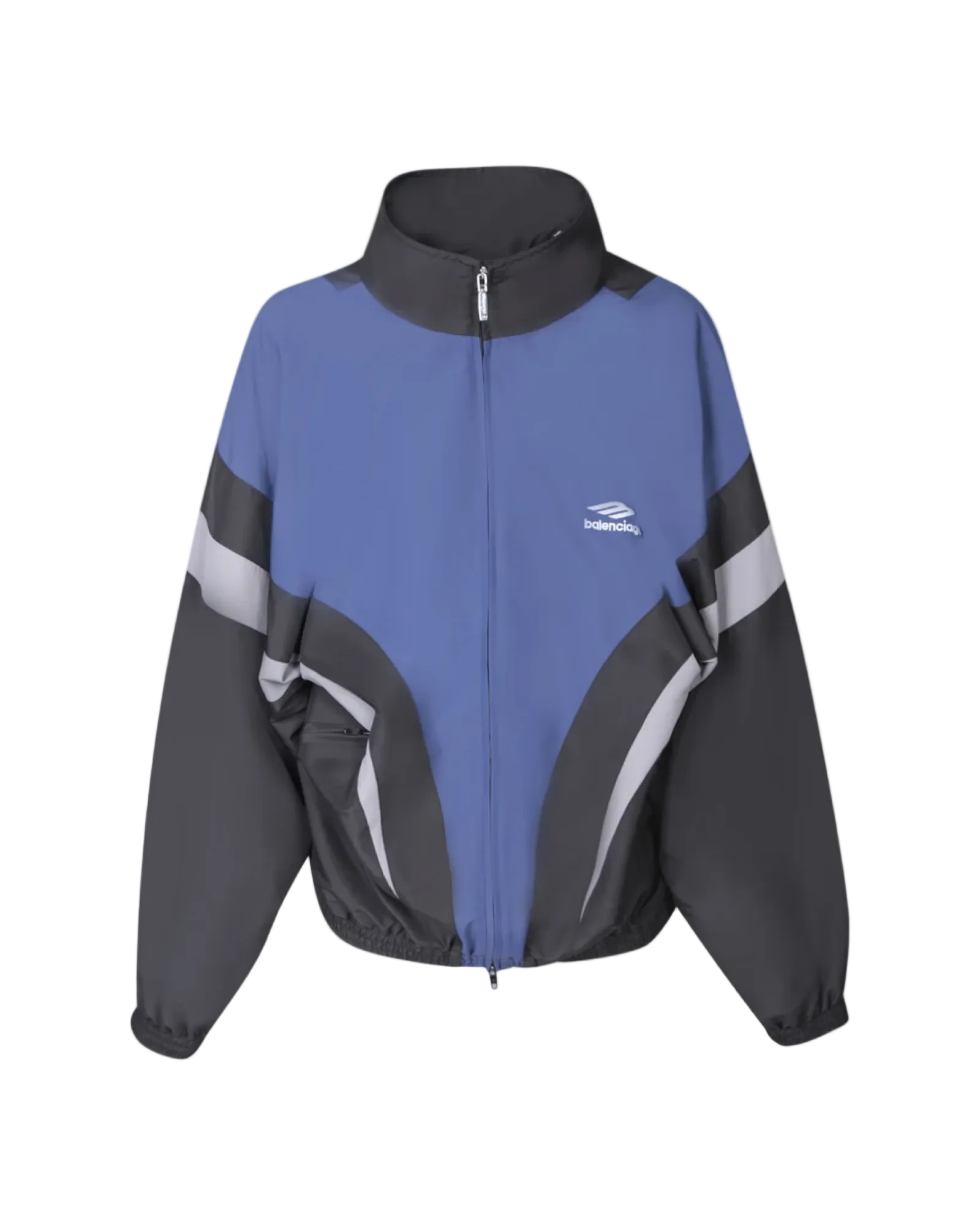 Balenciaga 3B Sports Icon Track Jacket 'Blue Black'