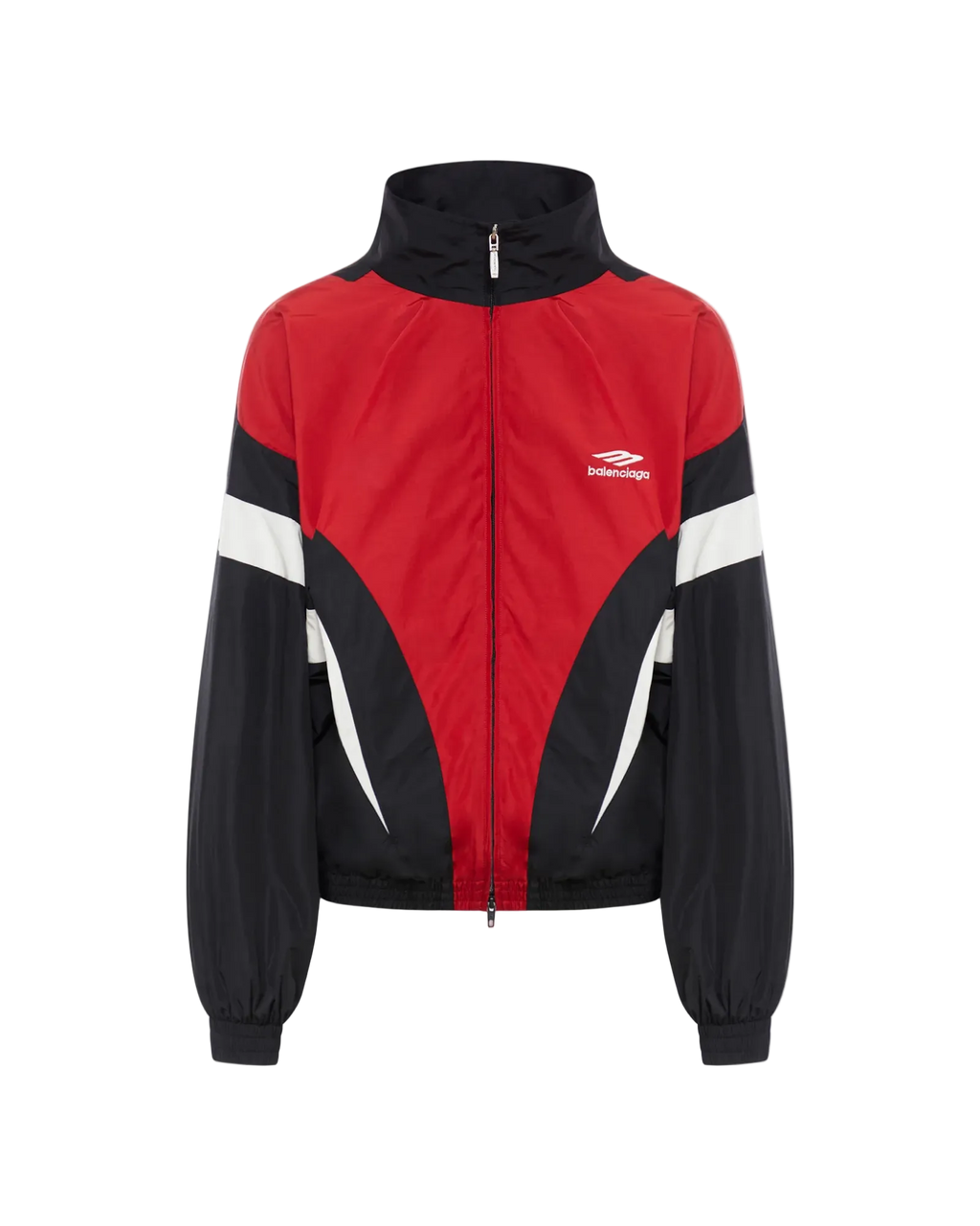 Balenciaga 3B Sports Icon Track Jacket 'Red Black'