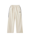 Balenciaga Oversized Logo-Embroidered Panelled Shell Track Pants 'White'