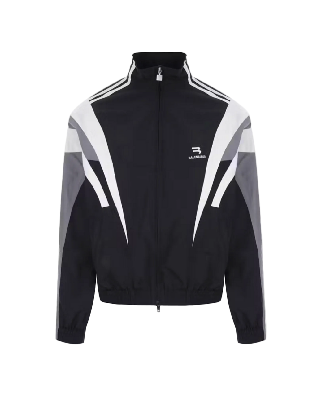 Balenciaga Sporty B Tracksuit Jacket 'Black/Grey'