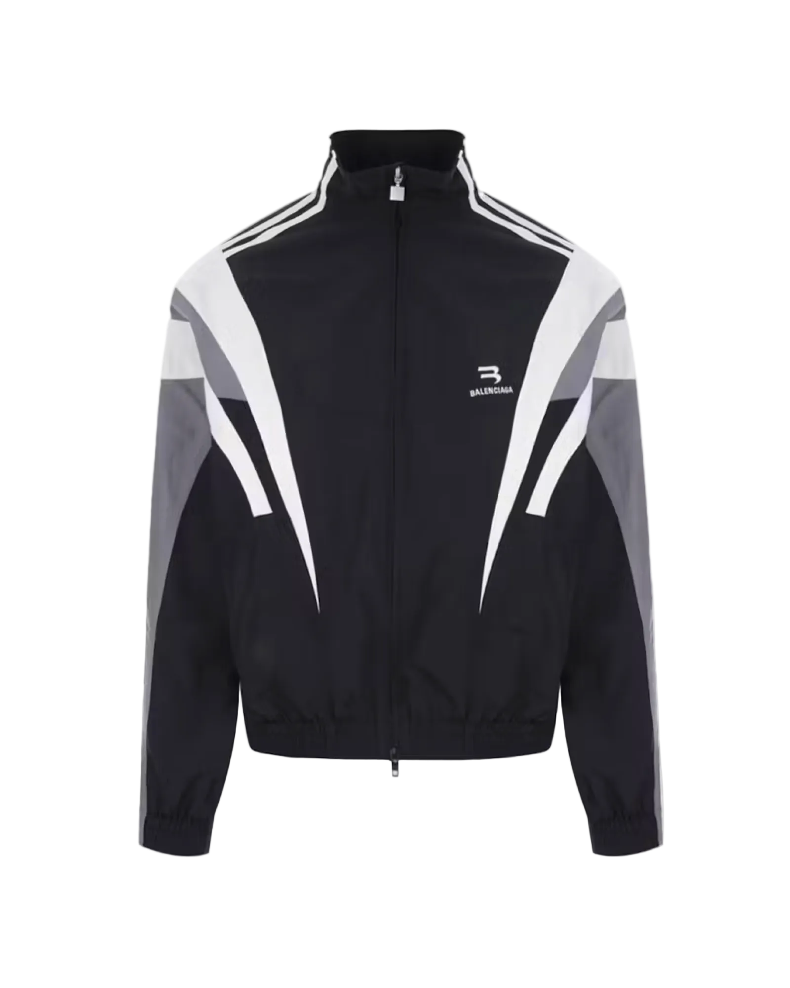 Balenciaga Sporty B Tracksuit Jacket 'Black/Grey'