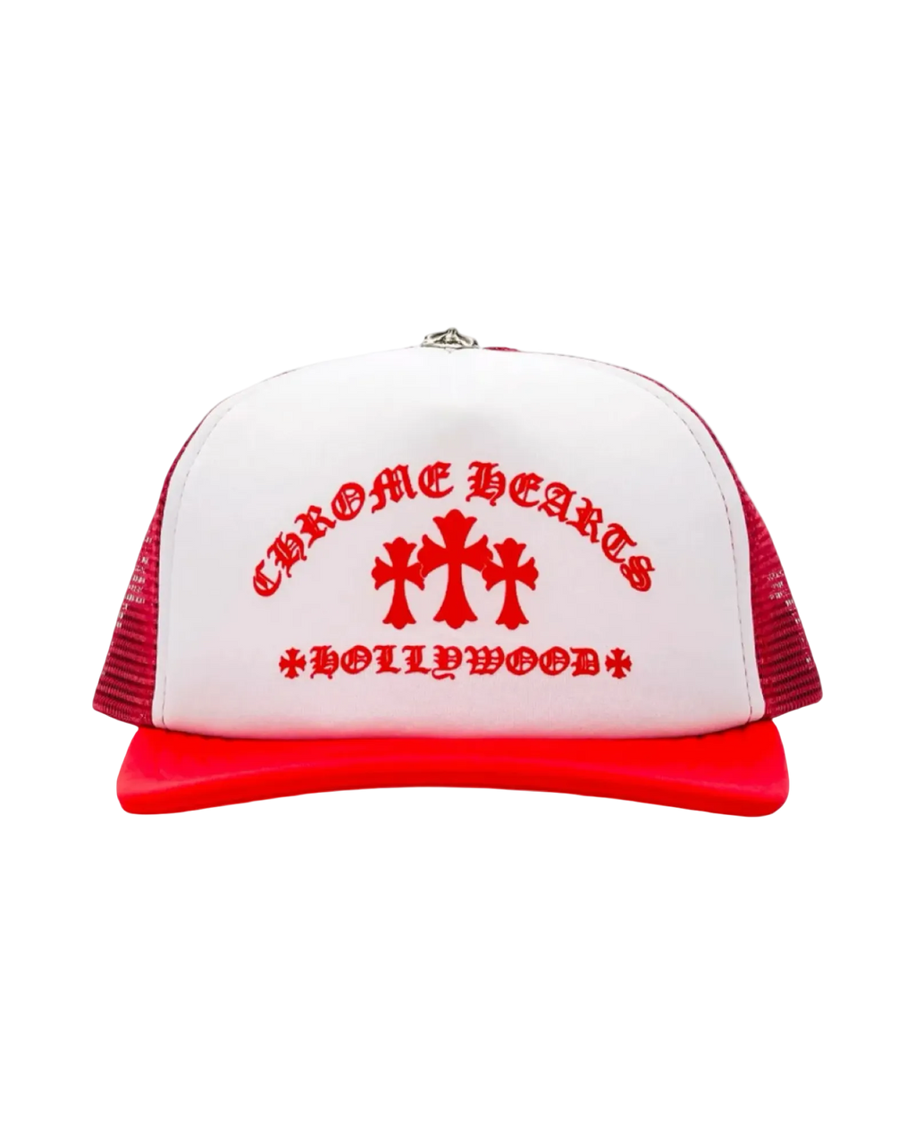 Chrome Hearts Hollywood Cross "King Taco" Trucker Hat 'Red/White'