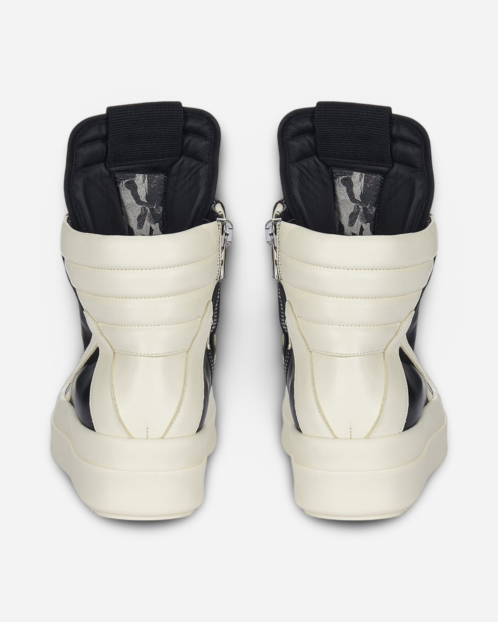 Rick Owens Porterville Mega Bumber Geobaskets Leather Sneaker 'Black'