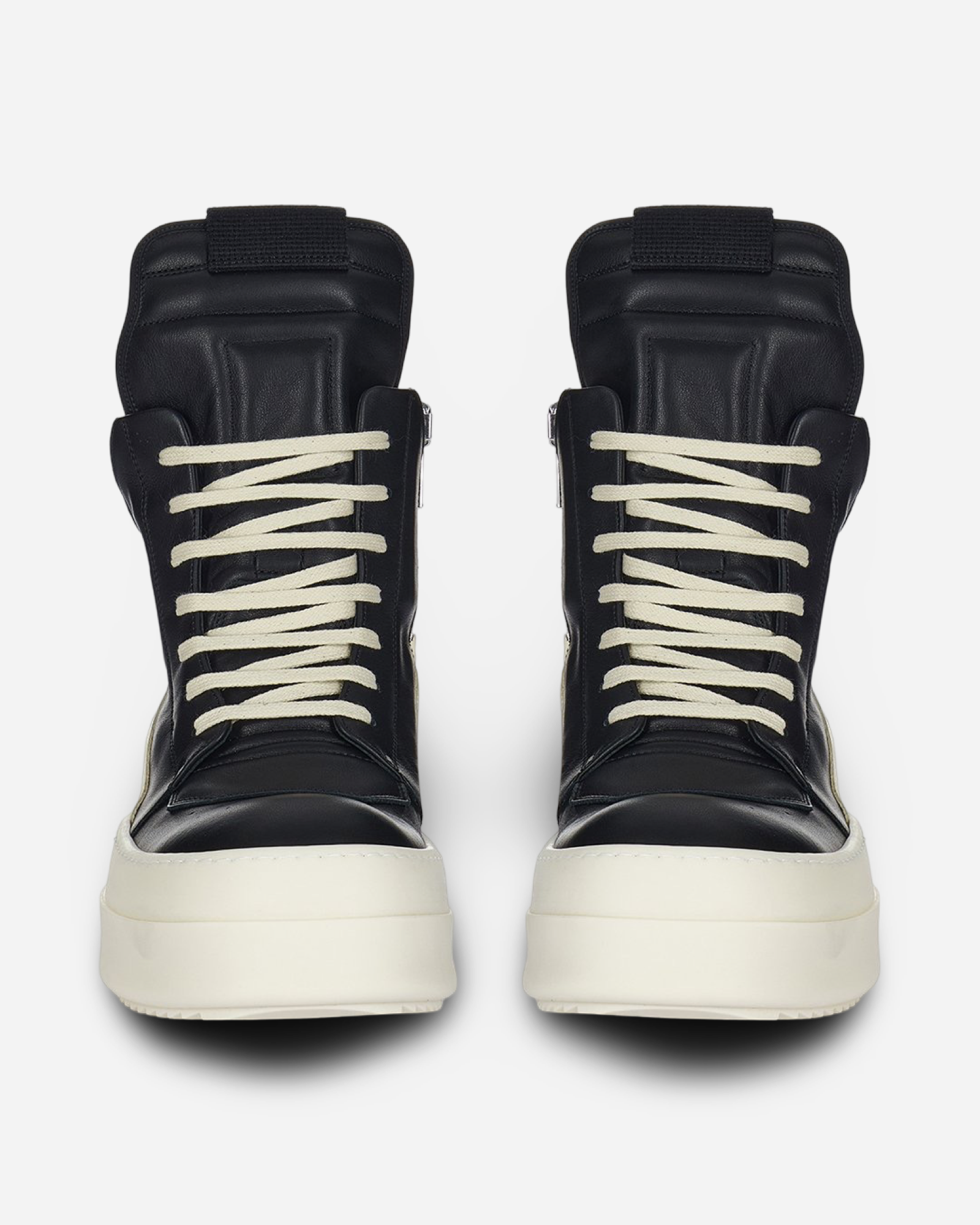Rick Owens Porterville Mega Bumber Geobaskets Leather Sneaker 'Black'