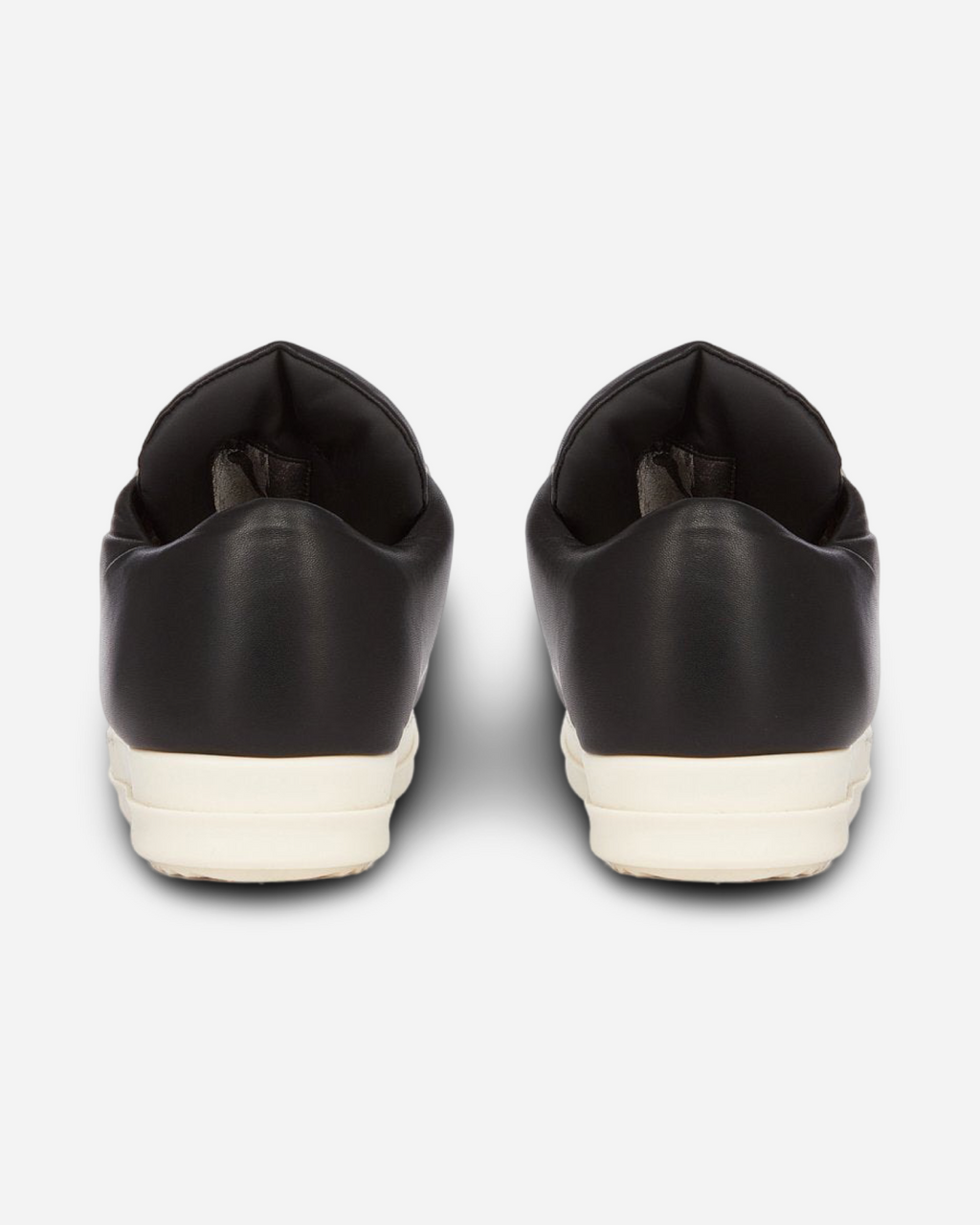 Rick Owens JumboLaced Padded Ramones Low Top Leather Sneakers ‘Black/Milk’