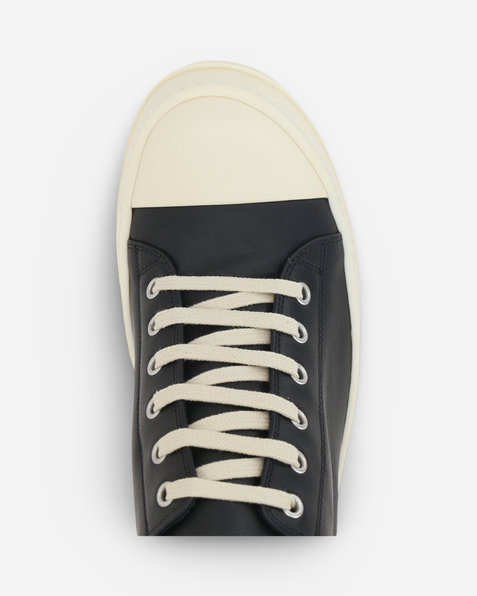 Rick Owens Women Phlegethon Sneaks Low Top Leather Sneakers 'Black'