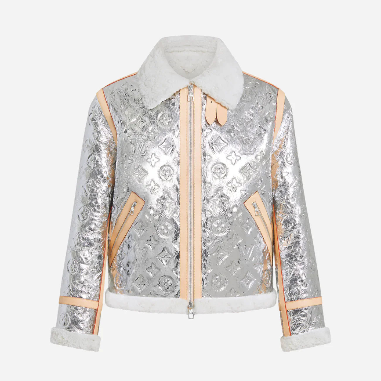 Louis Vuitton Monogram Mirror Shearling Jacket