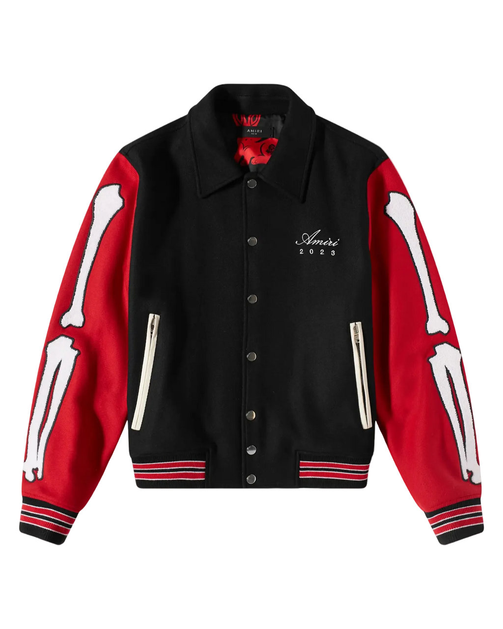 Amiri Lunar New Year Bones Varsity Jacket